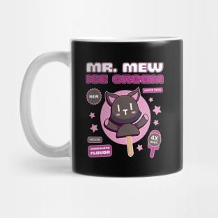 Mr Mew Ice Cream Label Mug